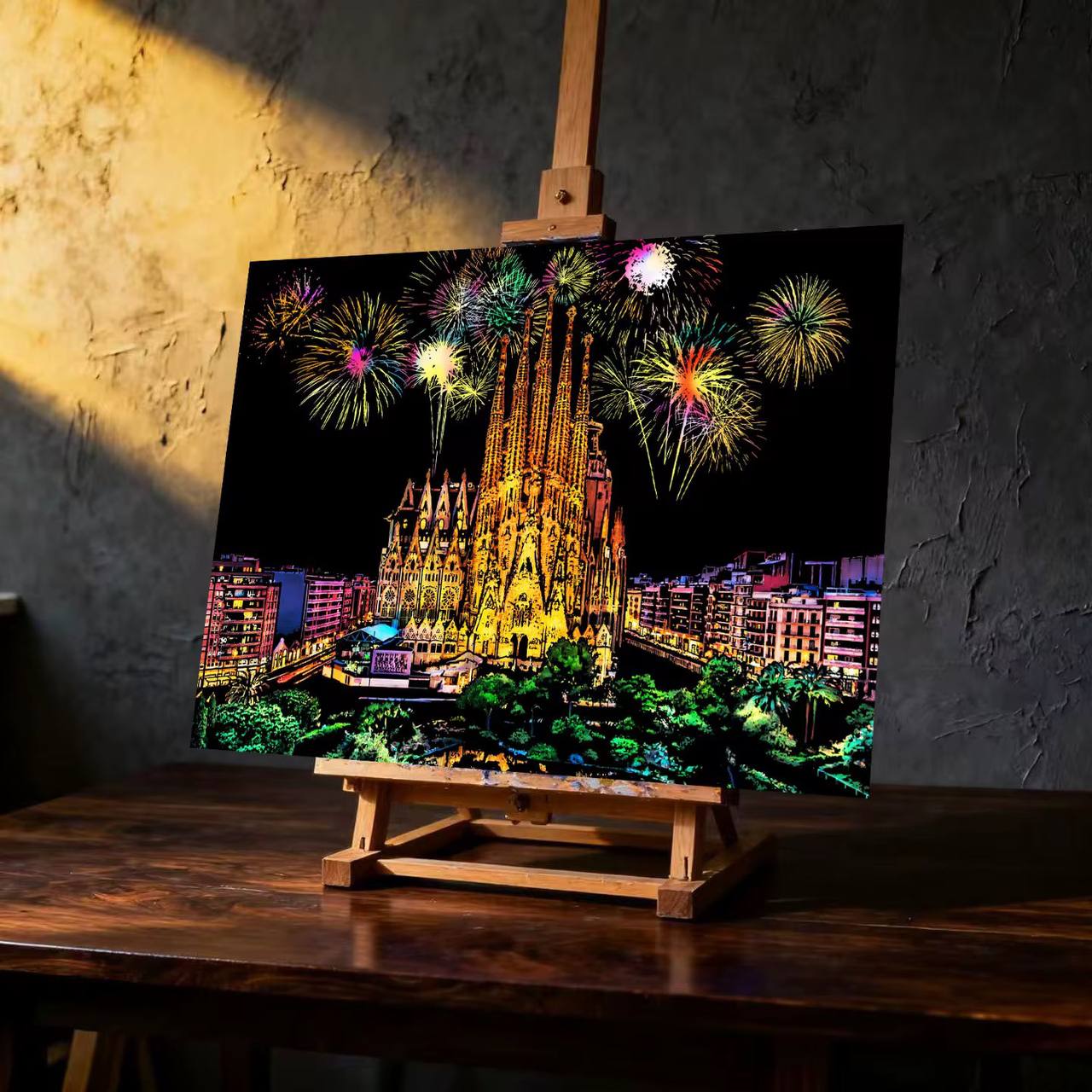 تصویر اسکرچ برد دو برگی a3 - ۸ 